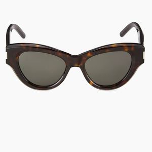 SAINT LAURENT SL506 TORTOISE CAT-EYE ACETATE SUNGLASSES NEW
